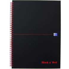 Spiralblok a4 Oxford Oxford Black n´Red karton notesbog A4 linieret