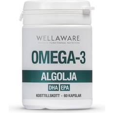 Vegansk omega 3 WellAware WellAware Vegansk Omega-3 Algolja 60 kapslar