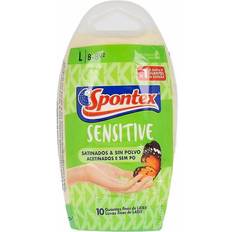 Latex engangshandsker pudderfri Spontex Handsker Latex Sensitive Pudderfri Satin