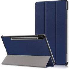 Samsung slim fit MTK Slim Fit Cover Fodral Till Samsung Galaxy Tab S7 FE- MörkBlå