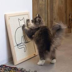 Designed by Lotte Cat Scratching Board Sammy Wood Designed Lotte Cream