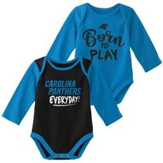 Unisex Newborn Infant and Carolina Panthers Little Player Long Sleeve 2-Pack Bodysuit Set Unisex