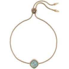 Adore Ladies Adore Rose Plated Cushion Stone Slider Bracelet