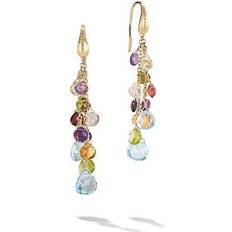 Marco Bicego 18K Yellow Gold Paradise Mixed Gemstone Drop Earrings