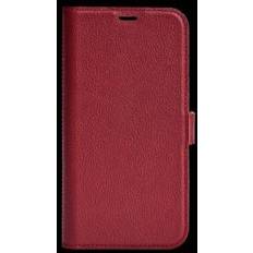 Essentials Iphone 12/12 Pro Leather Wallet, Detachable, Red Mobilcover