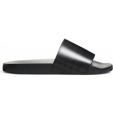 Piel Sintética Sandalias Embossed Logo Slides Dark Blue