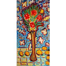 Vases Marmont Hill Et-Mhmwwwe-278-C-24 24 X 12 Roses In Long Giclee Print On