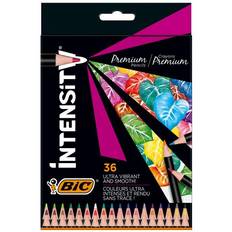 Marron Trousses à crayons BIC Intensity Premium Färgpenna 36-pack