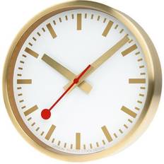 Mondaine Mondaine Pure Edition Aluminium Brushed Gold D Wall Clock