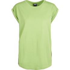 Urban Classics T-shirt da Donna con Manica Arrotolata - Ghostgreen