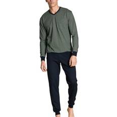 Calida pyjamas herrkläder Calida Calida Relax Imprint Pyjama With Cuff