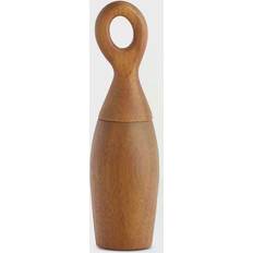 Nambe Portables 7.75 Wood Salt and Pepper Mill Macinapepe, Macinasale 19.7cm