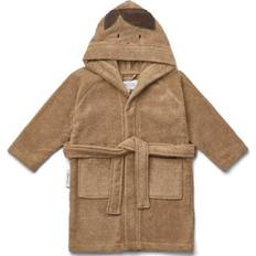 Brune Morgenkåper Liewood Lily Bathrobe- Doll Oat (LW12387-0406)