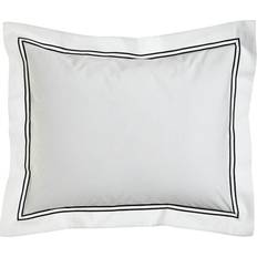 Algodón Egipcio Textiles SFERRA Grande Hotel Standard Almohada Azul, Blanco (66.04x53.34cm)