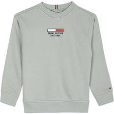 Babyer Collegegensere Tommy Hilfiger Flag Logo Sweatshirt - Faded Willow (KB0KB07603)