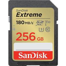 Cartes Mémoire & Clés USB SanDisk Extreme SDXC Class 10 UHS-I U3 V30 180/130MB/s 256GB