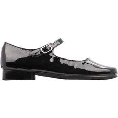 Nina Kid's Bonnett Mary Jane Shoes - Black Patent