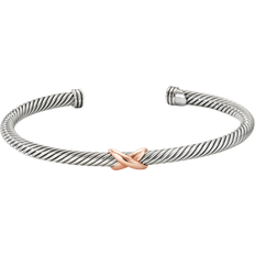 David Yurman X Station Bracelet - Silver/Rose Gold