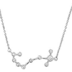 Necklaces Sterling Forever Scorpio When Stars Align Constellation Necklace - Silver/Transparent