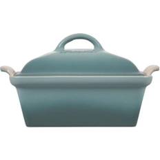 Le Creuset Casseroles on sale Le Creuset Sea Salt Heritage Covered Square with lid 0.63 gal