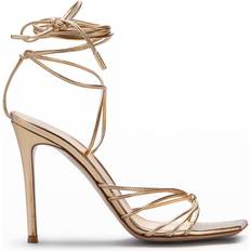 Gianvito Rossi Sko Gianvito Rossi Hælede Sandaler Guld Læder Uld - Gul