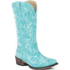 Pink - Women High Boots Roper Ladies Riley Western