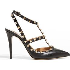 Beige Tacchi e Décolleté Valentino Garavani Rockstud Ankle Strap Pump