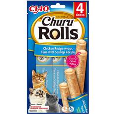 Inaba Cat Rolls Chicken & Tuna Wrap with Scallop 4 st