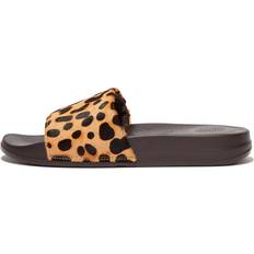 Iqushion Hair-On Leather Slides Zebra 9 M