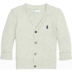 Polo Ralph Lauren Baby's Combed Cotton V-Neck Cardigan - Light Sport Heather