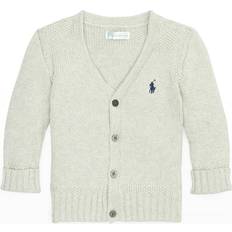 Black Cardigans Children's Clothing Ralph Lauren Baby's Combed Cotton V-Neck Cardigan