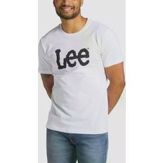 Lee T-shirts Lee Wobbly Logo T-shirt - Vit