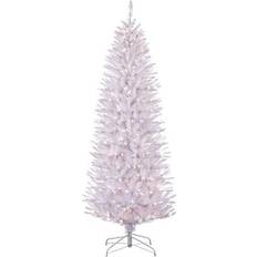 Puleo International Puleo International 4-ft. Pre-Lit White Fraser Fir Pencil Artificial Christmas Tree