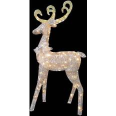 60 Pre-Lit Standing Reindeer Christmas Clear Lights