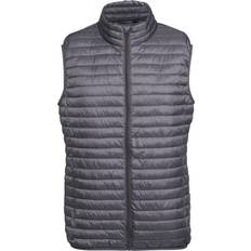 Mens Tribe Fineline Padded Vest Bodywarmer - Dark Blue