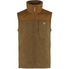 Braun - Damen Westen Fjällräven Buck Fleece Vest - Hellbraun