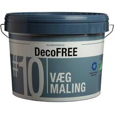 Astma-Allergi Danmark - Hvide - Indendørs maling - Vægmaling DecoFarver DecoFREE 10 Vægmaling Hvid 9L