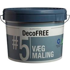 Astma-Allergi Danmark - Hvide - Indendørs maling - Vægmaling DecoFarver DecoFREE 5 Vægmaling Hvid 9L