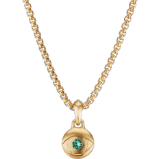 Men Charms & Pendants David Yurman Evil Eye Amulet Necklace - Gold/Emerald