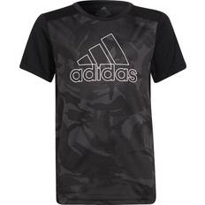 Adidas Boy's Designed To Move Graphic T-shirt - Black/White (GT1422)