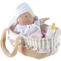 Dolls & Doll Houses Tikiri Grace Baby Soft Doll with Carry Cot Bottle & Blanket