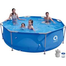 Tubular Round Frame Pool with Filter Pump 3x0.76m
