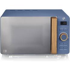 Blue - Countertop Microwave Ovens Swan SM22036LBLUN Blue