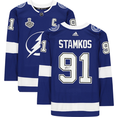 Game Jerseys Fanatics Tampa Bay Lightning Steven Stamkos Autographed Blue Adidas Authentic Jersey with 2020 Stanley Cup Final Patch