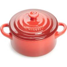 Cookware Le Creuset Cerise Mini Round Cocotte with lid 2 gal 3.5 "