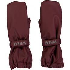 Wheat Rily Rain Mittens - Maroon