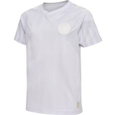 Dinamarca Camisetas de equipo nacional Hummel Camiseta de visitante de la selección danesa niños Blanco White Years