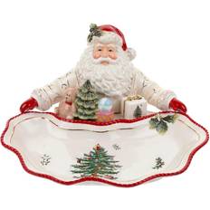 Ceramic Serving Dishes Spode Christmas Tree Figural Santa Serving Dish