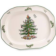 Spode Sculpted Christmas Tree Uppläggningsfat & Bricka