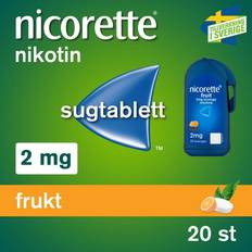 Nicorette sugtablett Nicorette Frukt 2mg 20 st Sugtablett